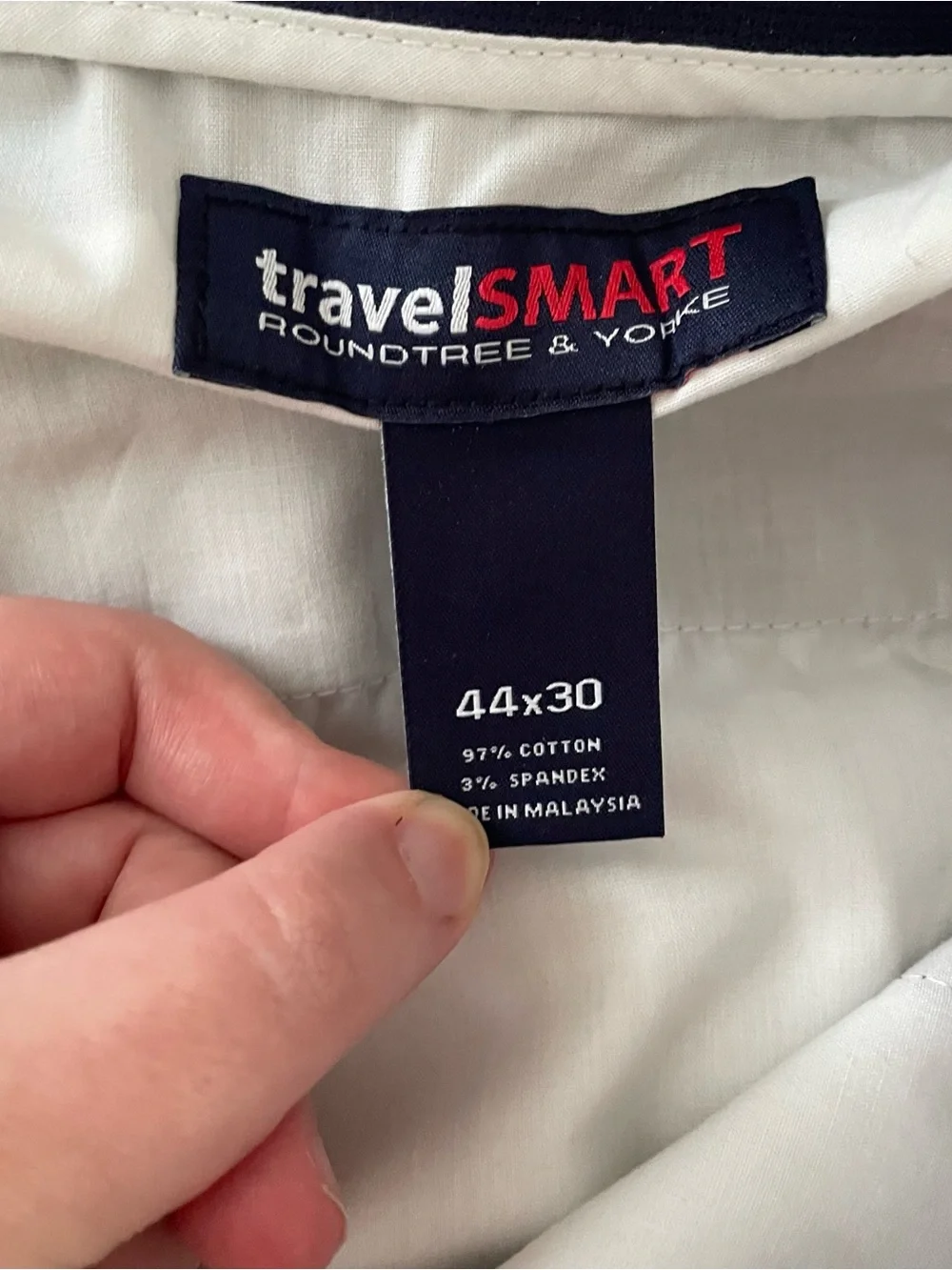 Roundtree & York TravelSmart Men’s Brown Dress Pants 44x30 Pleated Cotton